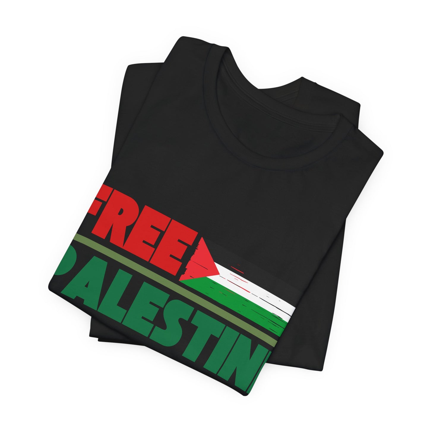 Free Palestine Unisex Short Sleeve Tee - Supportive Statement Shirt