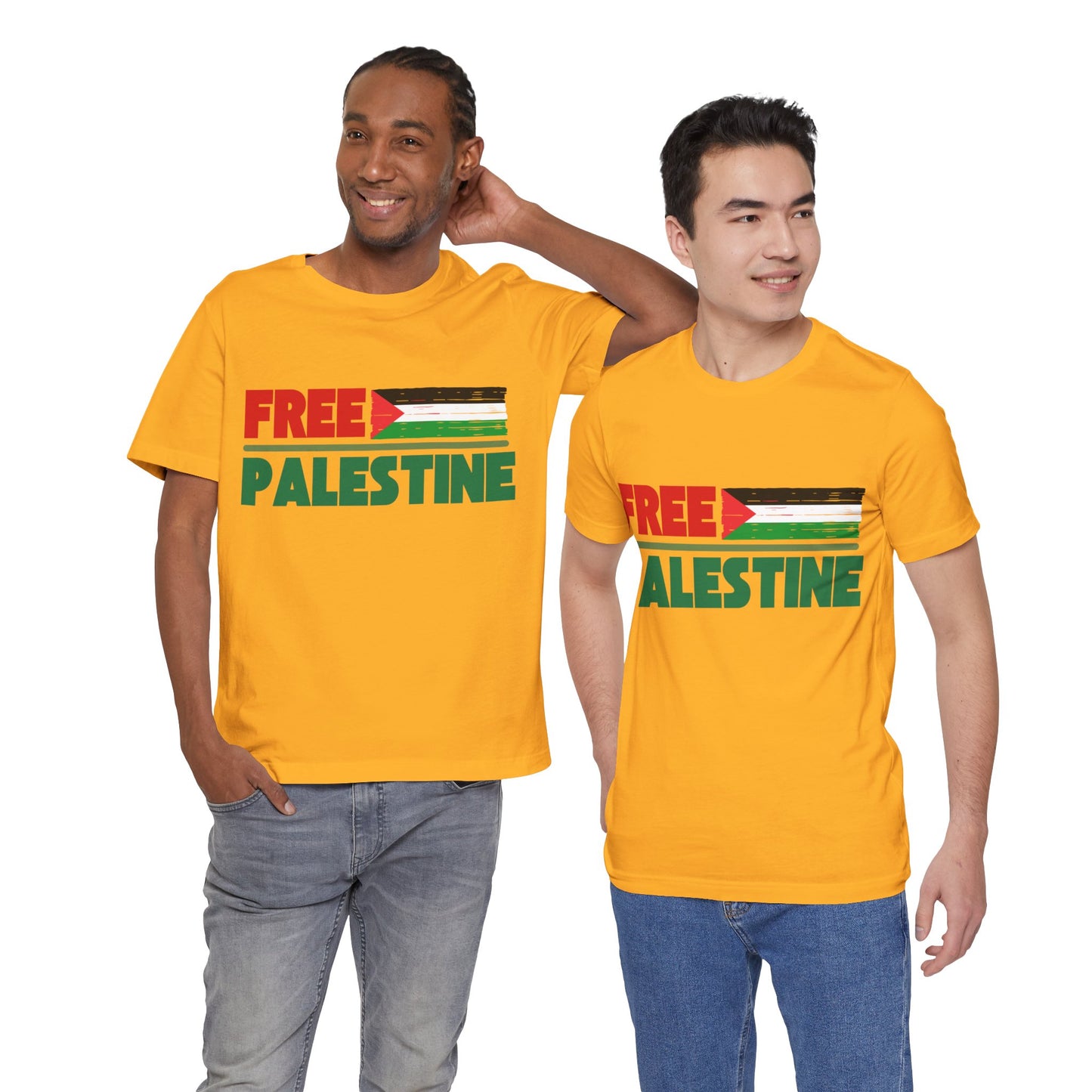 Free Palestine Unisex Short Sleeve Tee - Supportive Statement Shirt