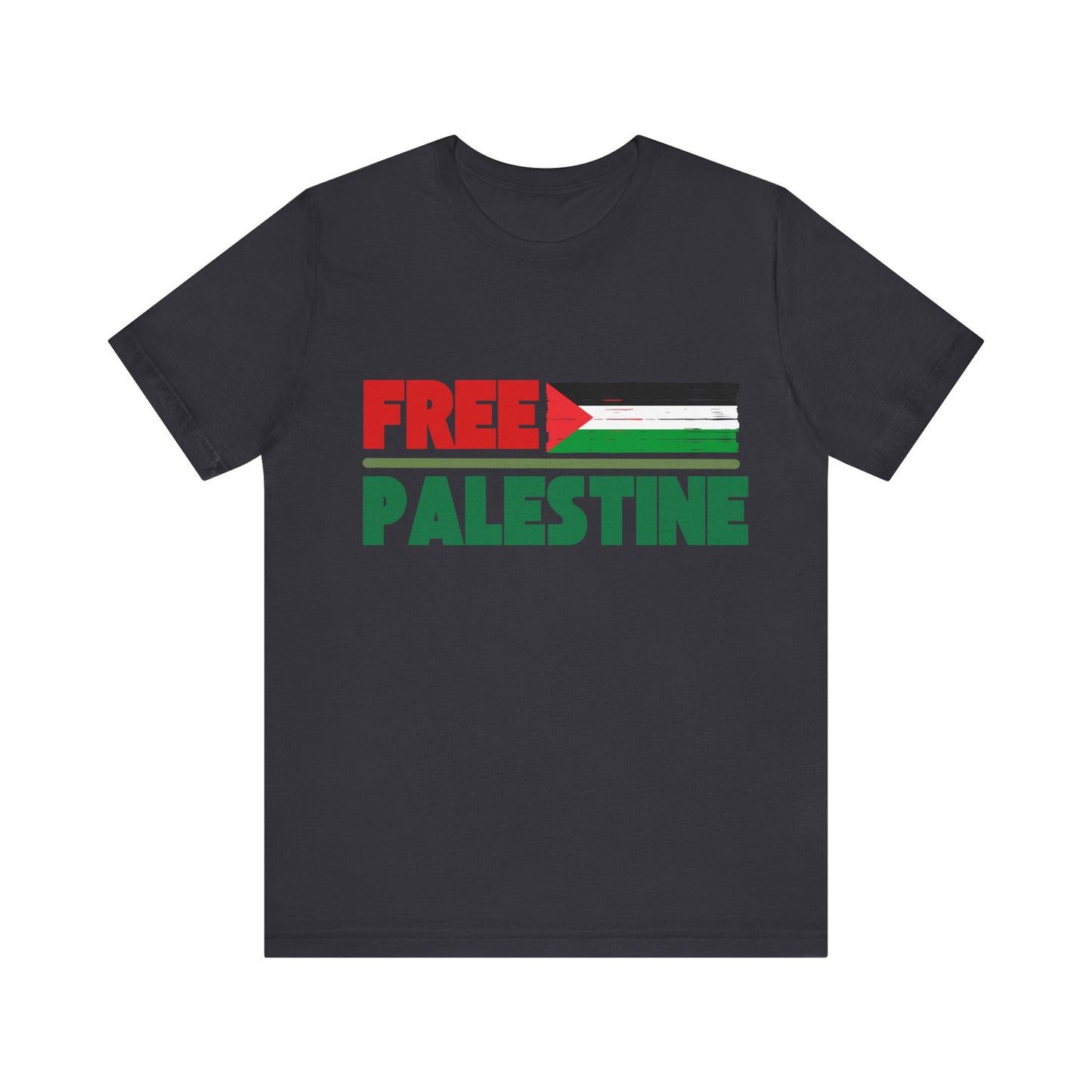 Free Palestine Unisex Short Sleeve Tee - Supportive Statement Shirt