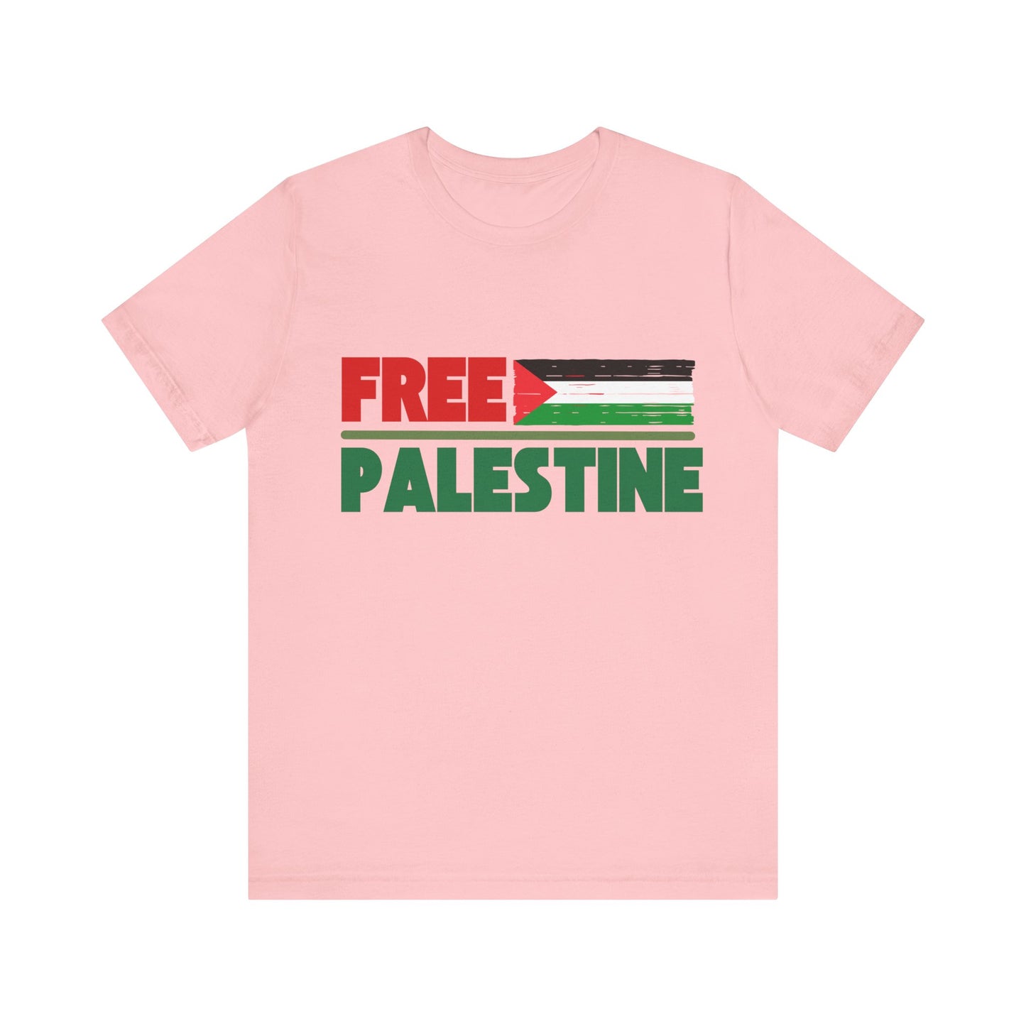 Free Palestine Unisex Short Sleeve Tee - Supportive Statement Shirt