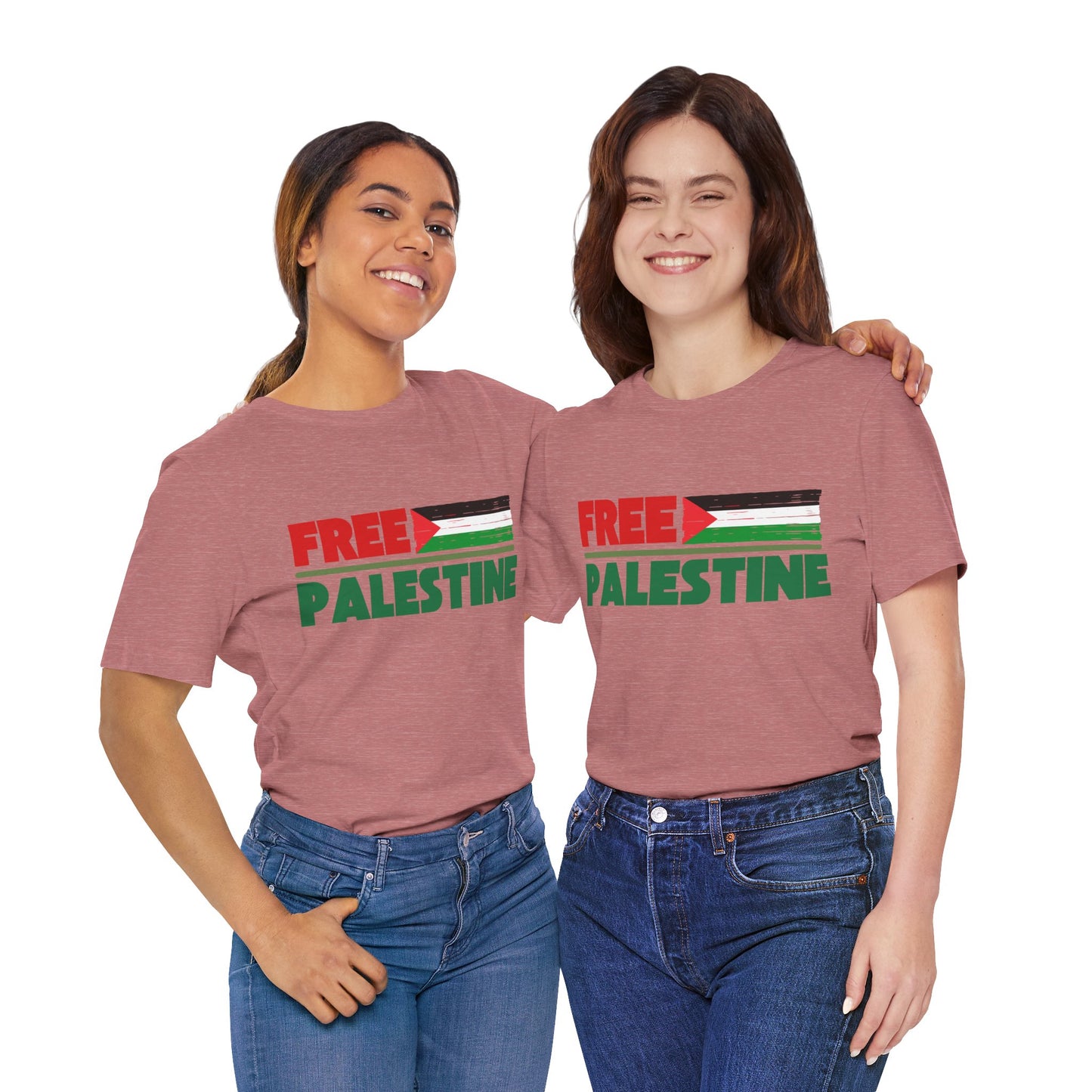 Free Palestine Unisex Short Sleeve Tee - Supportive Statement Shirt