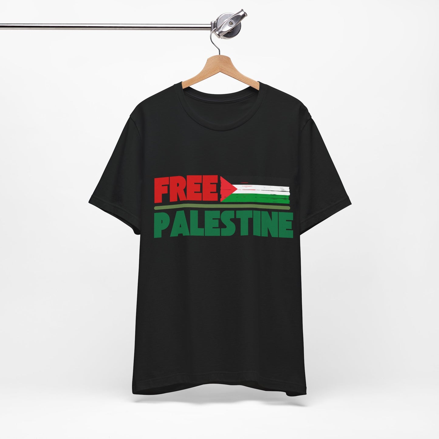 Free Palestine Unisex Short Sleeve Tee - Supportive Statement Shirt