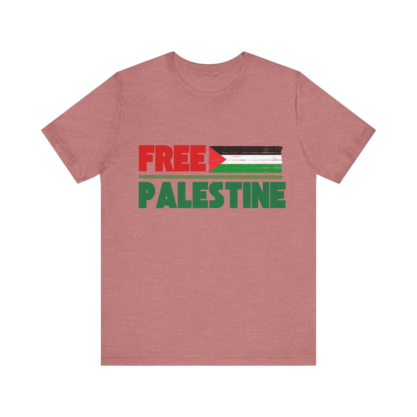 Free Palestine Unisex Short Sleeve Tee - Supportive Statement Shirt