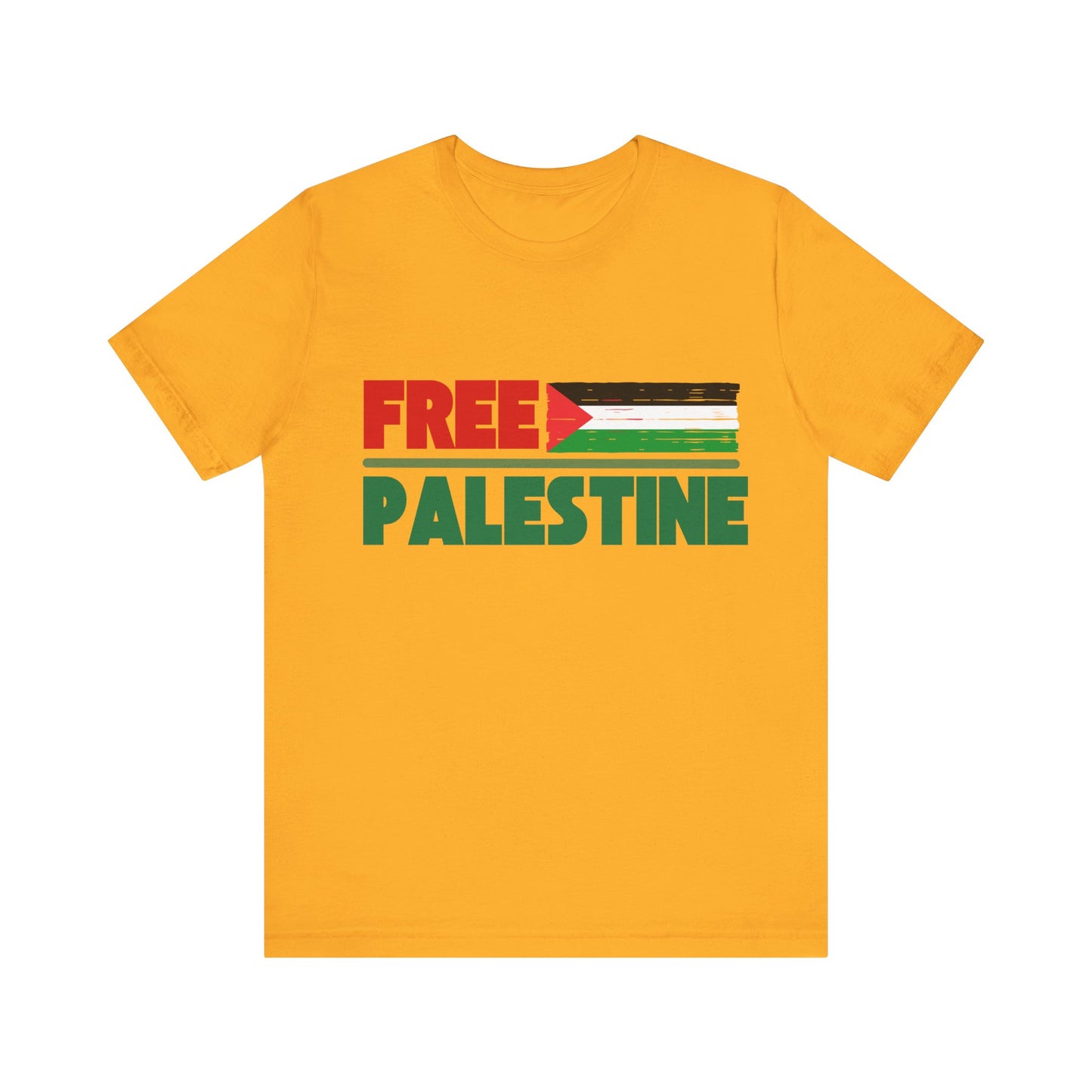 Free Palestine Unisex Short Sleeve Tee - Supportive Statement Shirt