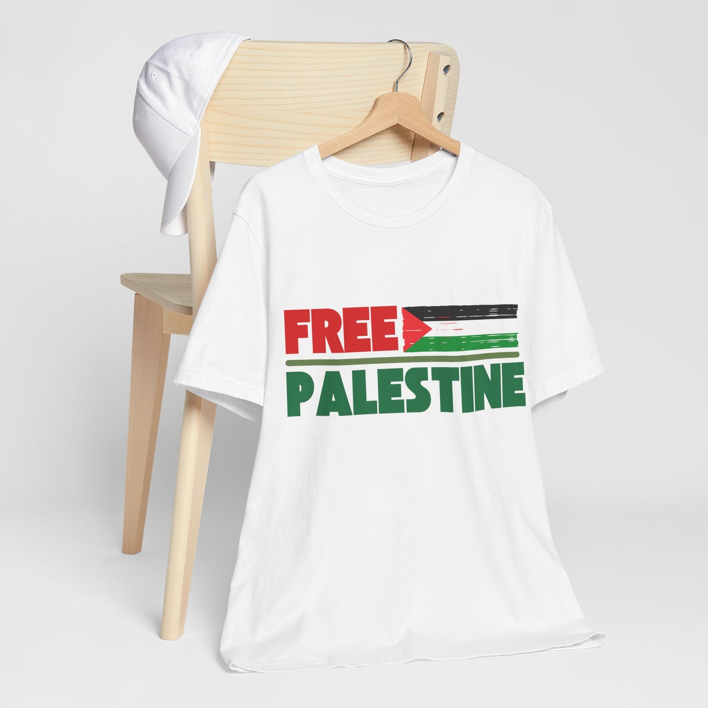 Free Palestine Unisex Short Sleeve Tee - Supportive Statement Shirt